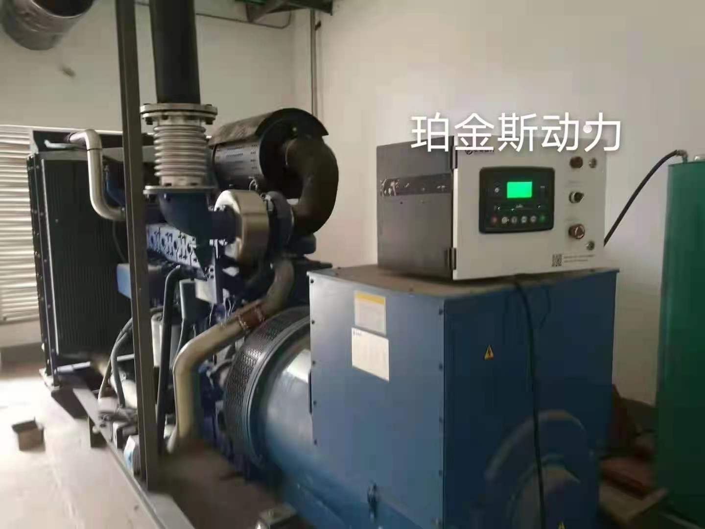 500KW玉柴系列開架機組調試完畢，交付使用！